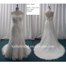 Superior Tulle With Lace wedding dress-B1037